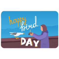 Bird Day Seagull Sticker