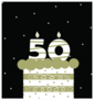 Birthday 50th Celebration Sticker