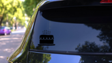 Birthday Cake Sticker on a Rear Car Window (New) example