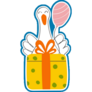 Birthday Goose Sticker