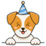 Birthday Jack Russell Sticker