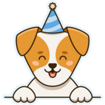 Birthday Jack Russell Sticker