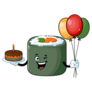 Birthday Party Sushi Sticker