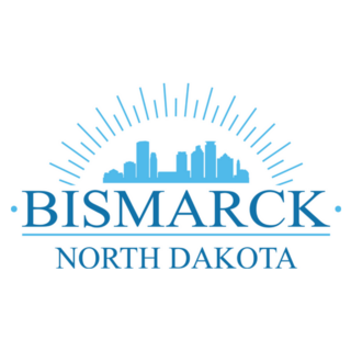 Bismarck North Dakota Banner Sticker