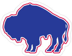 Bison Silhouette Mascot Sticker