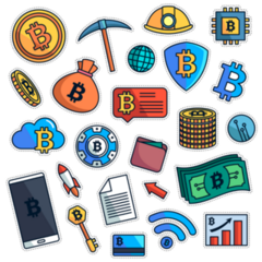 Bitcoin Miner Sticker Sheet 