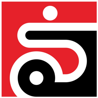 Black And Red Disability Icon Sticker