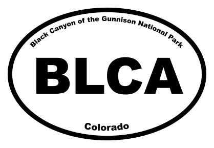 Black Canyon of the Gunnison National Park Oval Sticker