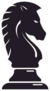 Black Chess Knight Horse Stallion Sticker