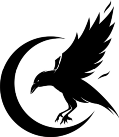 Black Crow Logo Sticker