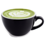 Black Cup Of Hot Matcha Latte Sticker