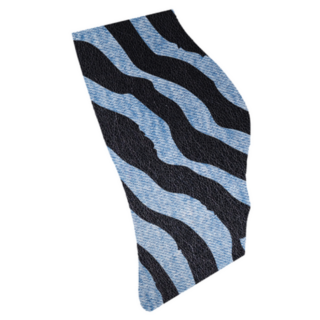 Black Leather Zebra Skin Print State Of Rhode Island Sticker