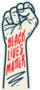Black Lives Matter Arm Drawing Sticker