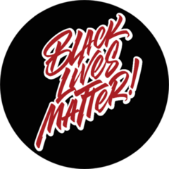 Black Lives Matter! Calligraphic Letters Sticker