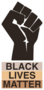 Black Lives Matter Fist Icon Sticker