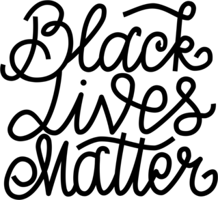Black Lives Matter Handwriting Sticker