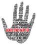 Black Lives Matter Powerful Text on Hand Sticker