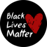 Black Lives Matter Red Heart Sticker