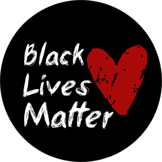Black Lives Matter Red Heart Sticker