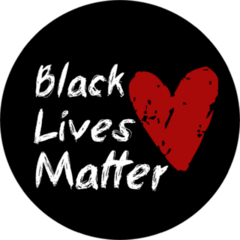 Black Lives Matter Red Heart Sticker