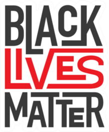 Black Lives Matter Typography Sticker