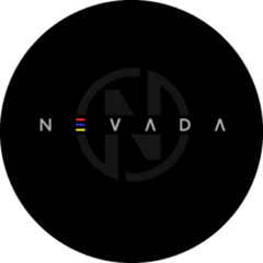 Black Nevada Typography Sticker