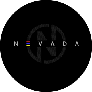 Black Nevada Typography Sticker