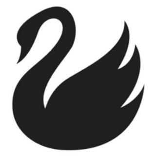 Black Swan Logo Sticker
