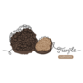 Black Truffle Wild Mushrooms One Line Art Drawing Sticker