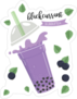 Blackcurrant Bubbletea Sticker