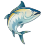 Blackfin Tuna Jumping Illustration Sticker