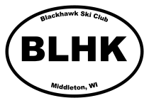 Blackhawk Ski Club Oval Sticker