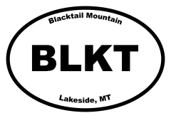 Blacktail Mountain Oval Sticker