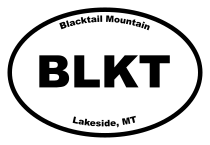 Blacktail Mountain Oval Sticker