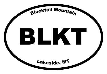 Blacktail Mountain Oval Sticker