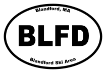 Blandford Ski Area Oval Sticker