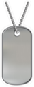 Blank Metal Tags Hanging On A Chain Sticker
