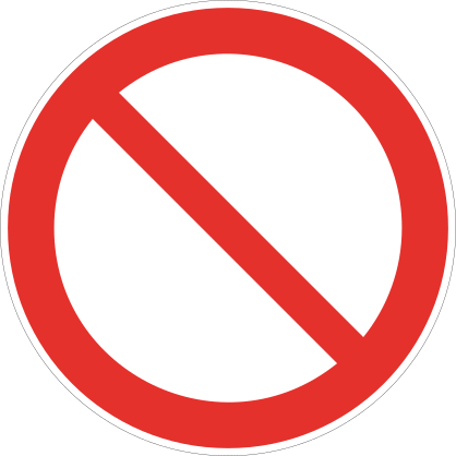 Blank No Sign Sticker