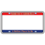 Blank North Carolina License Plate Sticker