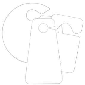 Blank Parking Permit Hang Tag