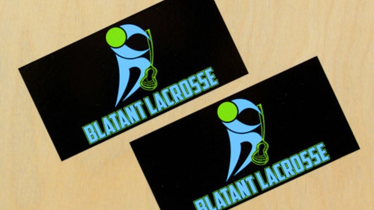 Blatant LAX Custom Rectangle Stickers