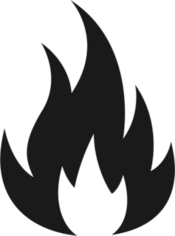 Blazing Flame Fire Sticker