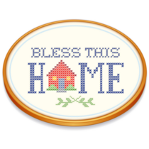 Bless This Home Stitch Sticker