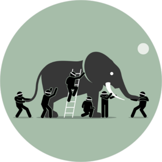 Blind Men and An Elephant Sticker