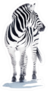 Blinded Stripes In African Jungle Zebra Sticker
