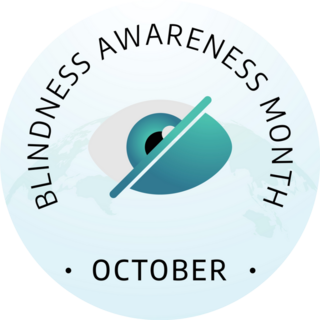 Blindness Awareness Month Circle Sticker