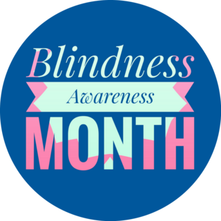 Blindness Awareness Month Text Sticker