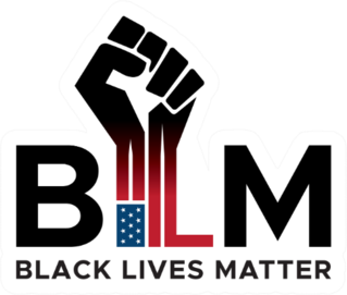 BLM Black Lives Matter Fist Illustration Sticker
