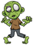 Bloodless Cartoon Zombie Sticker