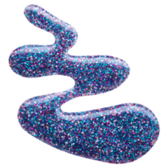 Blot Of Blue Glitter Nail Polish Sticker